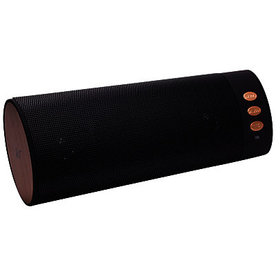 KitSound Boombar Bluetooth Portable Speaker with Built-In Mic Black/ Rose Gold